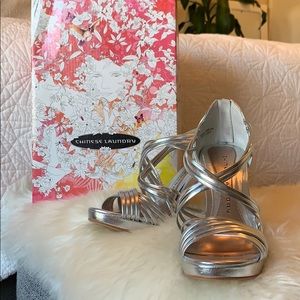 Chinese Laundry Metallic Silver Heels